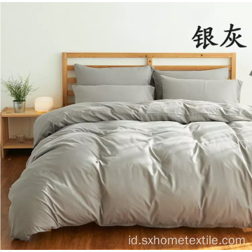 Set Sprei Tempat Tidur Rumah Microfiber Brushed Solid